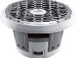 M210S4 10" Marine SubwooferThe M210S4 is a white 10" subwoofer designed for marine watercraft or powersports applications. It features a stainless steel grille is UV and moisture resistant and can be used in sealed, vented or infinite baffle