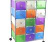 Rolling Storage-15 Drawer Best Deals !
Rolling Storage-15 Drawer
Â Best Deals !
Product Details :
Meet your storage needs with this multicolored rolling storage unit. Perfect for basements and work rooms, it has 15 drawers and a durable frame made of