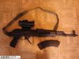black ak47 with foldingstock, 3x red dot optics, 30round mag and sight rail.
Source: http://www.armslist.com/posts/1022506/topeka-kansas-rifles-for-sale--romanian-wasr-1063