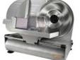 "
Weston Products 61-0901-W RT Slicer Meat 9
The Weston Heavy Duty 9â Food Slicer features a high quality removable stainless steel blade, powered by a rugged, quiet running motor that slices through all of your meats and vegetables quickly and easily.