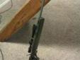 Ruger M77 MK2 22-250 for sale, has glass bedded thumbhole green laminate target stock, brushed stainless bull barrel, with muzzle break, trigger pull is about 3lbs, cabela's 6x20x40 scope, 1 small nick in the stock which shows in the picture, the flash on