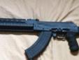 Very nice converted Saiga AK-47 with UTG quadrail, hogue pistol grip, NATO length Kvar butt stock with compartment for cleaning kit. Very nice rifle fired less than 200 rounds. This ak was built brand new with the same tooling as the original Russian