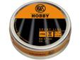 Hobby Pellets by RWS are a great air gun sporting pellet. They're light weight which provide high velocities. RWS Hobbies affordably priced with a rifled skirt which provides a well balanced air gun ammunition great for practice, target shooting, and