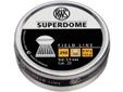 The RWS Supderdome has the so-called English bulldog design with a round head and a rifled skirt. The Super Dome Pellet has the typical German quality features of all RWS Air Gun Pellets. The RWS Superdome for air rifles and pistols is a great field line
