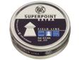 Looking for deep penetration from a high quality lead pellet? RWS Superpoint Extra pellets enhances performance of many mid-range airguns and pellet rifles. They offer consistent accuracy through precision manufacturing and thanks to its conical head