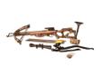SA Sports Outdoor Gear Ripper 185 lb Compound Crossbow PackageFeatures:- RIPPING 340 FPS- 4x32mm Multi Reticle Scope- Rope Cocking Device- Padded Sling- Quick Detach Quiver w/4 Carbon 20? Bolts- 13.5" Power Stroke - 185 lb Draw Weight - Precision Machined