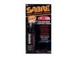 Sabre Spray 2.5oz Red Pepper, CS Tear Gas & UV Dye. Locate this 2.5 oz. home defense spray with glow-in-dark (gid) safety and wall mount clip immediately in dark. Home defense contains 25 shots with a range of 10 feet. Part Number: HM-80
Manufacturer: