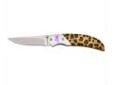 "
Browning 322778 Safari Prism Knife Leopard
Browning Leopard Safari Prism, Model 778
Features:
- Perfect everyday carry size
- Thumbstud for easy one-handed opening
- Handy Pocket Clip "Price: $8.25
Source: