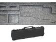 Each case has a quality closed-cell foam liner that has been custom cut by the manufacturer to fit a complete rifle and accessories.
Cutouts are included for: Bolt, extra magazines, Bipod, cleaning rod and accessories.
Inside dimensions are 53.25" long