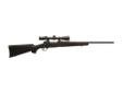Savage Model 11/111 Trophy Hunter XP Rifle 19687, 25-06 Remington, 22 in, Black Stock, Black Finish. Model 11/111 Trophy Hunter XP Package features black synthetic stock and detachable box magazine. AccuTrigger. Standard contour barrel with blue finish.