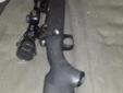 Heavy and thick bull barrel. Has a 3 X 10 X 44 scope. Rifle is in great condition. $500 obo