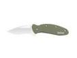 "
Kershaw 1620OLX Scallion Aluminum, Olive Drab, Clam Pack
The popular Scallion now comes in a handsome Kershaw color: olive drab. Like the rest of the Scallion family, it has 2 1/4-inch blade that makes it the ideal size for easy, lightweight pocket