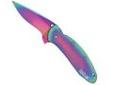 "
Kershaw 1620VIB Scallion Rainbow
The newest Scallion model 1620 from Kershaw and Ken Onion looks like it came from over the rainbow. This wee gem of a knife is just a perfect addition for anyone's collection. Plus, if you ever wish to use it, the