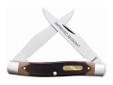 Schrade, Old Timer 77OT Muskrat Pocket Knife. Knives are crafted from 7Cr17 high carbon stainless steel.Specifications:- Weight: 0.2 lb.- Type: 2 similar blades, Muskrat Pocket Knife- Closed Length: 4 inches- Blade length: 3 inches- Handle Material: Dark