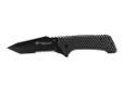 The Smith & Wesson Extreme Ops Large Honeycomb G10 Folder Knife features a black G10 overlay with a honeycomb pattern on the top side of the handle. This solid frame lock knife features a black tactical tanto point blade built with 7Cr17 high carbon