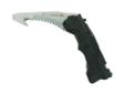 This blade was designed to be a seatbelt cutter, it has a patented spring loaded glass punch that creates 300 pounds of pressure to break glass, side safety lock/release button and M.A.G.I.C. assisted opening back flipper.
Manufacturer: Schrade
Model: