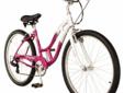 Cruise around your neighborhood in style with the Schwinn Southport women's cruiser bike. Outfitted with a durable steel frame, cruiser-style handlebars, and a rigid fork, the Southport is an ideal choice for beach towns and riverside bike paths. The bike