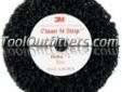 "
3M 7466 MMM7466 Scotch Briteâ¢ Clean and Strip Black Disc 4"" x 1/2""
Features and Benefits:
Maximum operating speed 8000 RPM
3-dimensional abrasive web conforms to work area
Size: 4" x 1/2
Durable web designs last longer and will not rust.
Discs used