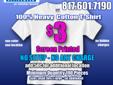 Contact us today for low cost screen printed shirts. We have excellent quality and fast service. Save money with us!!! http://www.gregorysgraphics.com