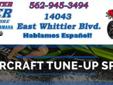 .
Sea-Doo Watercraft Tune-up
$199
Call (562) 945-3494
Whittier Fun Center
(562) 945-3494
14043 East Whittier Blvd.,
Whittier Fun Center, .. 90605
http://www.wfuncenter.com/custompage.asp?pg=pwc_seasonal_service
$199.99 Watercraft Tune-up Special * (plus