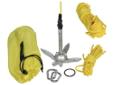 Ideal for kayak anglers and small vessels, our anchor kit includes a 1.5-pound folding anchor, a ring, and 50 feet of line, enabling the user to easily deploy the anchor at the bow or stern of the boat for convenient anchoring when fishing or paddling. A