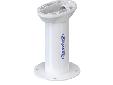 AM12-M1The 12" tall Seaview vertical mount is for Closed Dome Radars and small Satdomes (16" diameter or smaller), Thermal Cameras and Search lights. The oval hollow mast section allows for easy cable management. The small 8" round base plate foot print