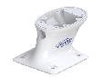 PMF-57-M1The 5" tall Seaview forward leaning mount is for Open Array Radars, Closed Dome Radars and small Satdomes (16" diameter or smaller). The oval hollow mast section allows for easy cable management. The small 7"x7" foot print design is a great