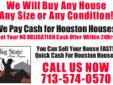 Cash For Houston Houses
Visit: http://www.tophoustonhousebuyers.com
Cash For Your House Call Us Today! 713-574-0570
Text SELLHOUSE to 72727 for information on selling your house. May receive up to 4 messages per month. Message & Data Rates may apply.