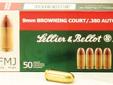 Caliber: 380ACPGrain Weight: 90GrModel: PistolType: Full Metal JacketUnits per Box: 50Units per Case: 1000
Manufacturer: Sellier &Amp; Bellot
Model: 31033
Condition: New
Price: $14.42
Availability: In Stock
Source: