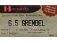 "
Hornady 546291 Series IV Specialty Die Set 6.5 Grendel.264
Hornady Custom Grade New Dimension Dies
- Caliber: 6.5 Grendel (.264"")
- 2 Dies
- Full Length
- Series IV
- Use Shellholder 6"Price: $31.7
Source: