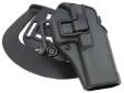 "
BlackHawk Products Group 410500BK-R Serpa CF, Belt & Paddle Holster, Plain Matte Black Finish Glock 17/22/31, Right Hand
This unique holster design allows you to forget old-fashioned thumb breaks that slow your draw and complicate re-holstering. The