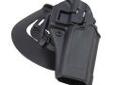 "
BlackHawk Products Group 410513BK-R Serpa CF, Belt & Paddle Holster, Plain Matte Black Finish Glock 20/21, SWMP, Right Hand
This unique holster design allows you to forget old-fashioned thumb breaks that slow your draw and complicate re-holstering. The