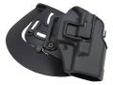 "
BlackHawk Products Group 410501BK-R Serpa CF, Belt & Paddle Holster, Plain Matte Black Finish Glock 26/27/33, Right Hand
This unique holster design allows you to forget old-fashioned thumb breaks that slow your draw and complicate re-holstering. The