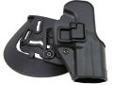 "
BlackHawk Products Group 410516BK-R Serpa CF, Belt & Paddle Holster, Plain Matte Black Finish H&K P2000, Right Hand
This unique holster design allows you to forget old-fashioned thumb breaks that slow your draw and complicate re-holstering. The patented