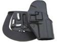 "
BlackHawk Products Group 410509BK-R Serpa CF, Belt & Paddle Holster, Plain Matte Black Finish H&K USP Compact, Right Hand
This unique holster design allows you to forget old-fashioned thumb breaks that slow your draw and complicate re-holstering. The