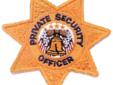 Seven Point Star Patch - Private Security Officer
Manufacturer: HWC Police Equipment
Price: $2.4900
Availability: In Stock
Source: http://www.code3tactical.com/seven-point-star-patch---private-security-officer.aspx