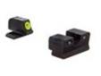 "
Trijicon SG103Y Sig P220 & P229 HD Night Sight Set Yellow Front
The HD Night Sights were specifically created to address the needs of tactical shooters. The three dot green tritium night sight set's front sight features a taller blade and an aiming