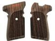 "
Hogue 31911 Sig P239 Grips Rosewood Checkered
Hogue Fancy Hardwood grips are some of the finest grips available. They are precision inletted on modern computerized machinery, then hand finished on actual factory frames to assure proper fit. Grips are