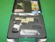 Sig Sauer model M11-A1-D pistol. Chambered in 9mm, flat dark earth finished, night sights, accessory rail, decocker, double or single action, and three factory 15 round magazines. Excellent new condition with factory box, manual, and accessories.
Heckler