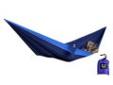 "
Grand Trunk SH-02 Single Parachute Hammock Navy/Light Blue Single Parachute Hammock
The Travel Hammocks are perfect for any adventure-camping, backpacking,
hiking, vacationing or lounging in the back yard.
Hi-strength parachute nylon silk
Carabiners for