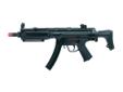 The HK MP5 A5 TAC Elite Airsoft Gun is a licensed, authentic replica from Heckler & Koch. The metal receiver and full metal gears add realism. The adjustable hop-up system and adjustable rear sight allow for accuracy in aiming and shooting. It is powered