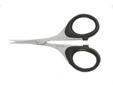 Compact and durable, the Skeeter series of fly-tying scissors are designed to cut through a wide variety of materials with ease. An extra fine point provides for precise trimming. The comfortable finger loops provide precise control during use. Choose