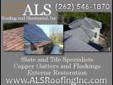 Slate Roofing Milwaukee WI
ALS Roofing and Sheet metal provides top-notch world-class installation of slate roofing in the Milwaukee WI area. Your slate roof will last a lifetime, so you want it installed correctly using the best materials. We also offer