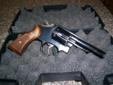 Nice Model 10 S&W ,Heavy Bull 4" barrel, .38 special+ cal.< Factory original wood grips and a set finger groove. Packmyar target grips. Early model no safety. comes with black hard case must be 21 and a arizona res.
will include 100 rounds of .38 I will