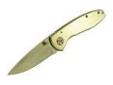 "
Schrade CK105H Smith & Wesson Extreme Ops Knives Blade Holes
Smith & Wesson CK110GL Executive Folder Knife, Gold
Features:
- Stainless steel gold coated blade
- Gold coated stainless steel handle
- Drop point blade
- Comes with a pocket clip
