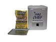 Smokehouse Mini Chief Electric Smoker Features:- Made in the USA- Size: 14" H x 11-1/2" W x 11-1/2" D.- Is compact enough to fit in a camper or motor home- Will smoke up to 15 pounds of meat or fish- Easy to Use! Includes Free Recipe Booklet and Complete