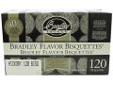 "
Bradley Technologies BTHC120 Smoker Bisquettes Hickory (120 Pack)
The secret to the Bradley Smoker is the Bradley flavor Bisquettes. To produce the bisquettes, the hardwood chippings are bound together using precise quantities, at controlled pressures