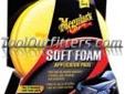 "
Meguiars X3070 MEGX3070 Soft Foam Application Pad
Features and Benefits:
Uses a tight cell, ultra soft foam for smooth application on all surfaces including leather, vinyl and rubber
"Price: $1.67
Source: