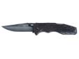 SOG Fusion Folding Knife Plain Clip Point, Pocket Clip 3.6" Black. The Salute has machined G10 handles in combination with scalloped full-length steel liners. It features a big lockback, smooth as silk operation, a proven Bowie style blade, and a movable