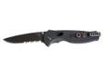 Sog Specialty Flash TFSA-98 Cutting Knife - Folding Style - 3.50"" Blade - Partially Serrated - Stainless Steel, Nylon TFSA-98
The Flash II has got to be one of the coolest knives we've ever seen. Forget its wicked-quick blade access, that it handles like